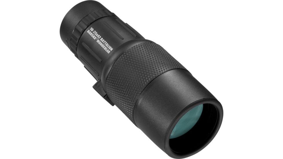 Barska 10-25X42 Monocular, Battalion, Bak-4, FMC, Close Focus,, Black AA12134
