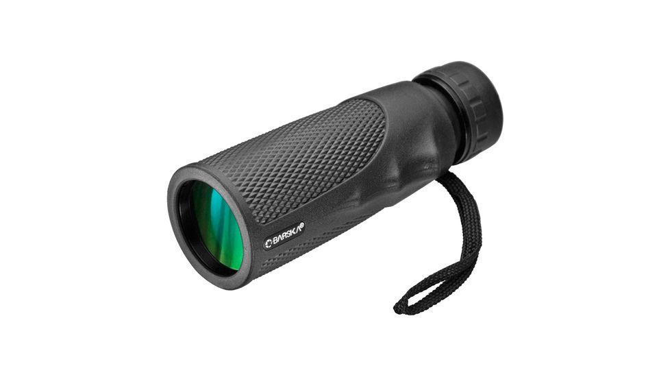 Barska 10x40 Blackhawk Monocular, BK7, Green Lens, Black AA12132