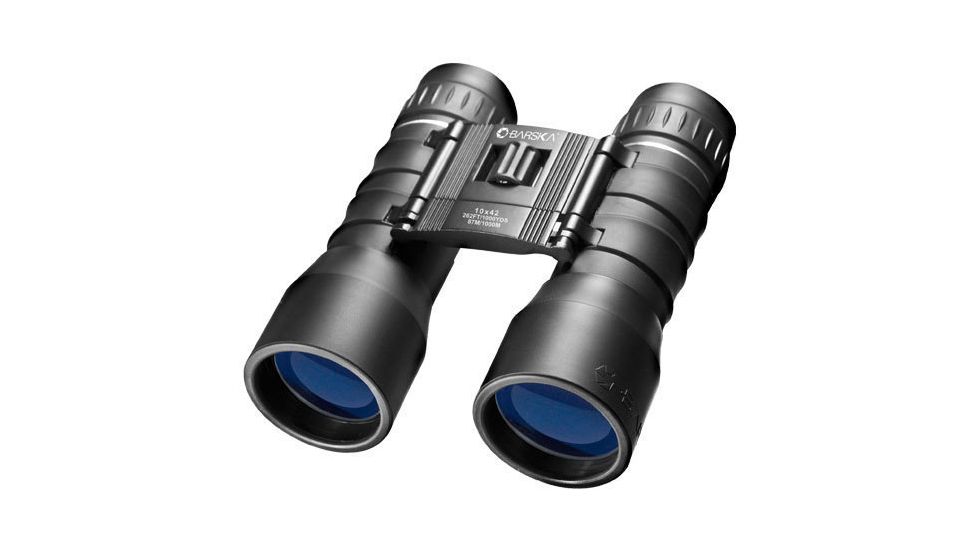 Barska 10x42, Lucid View Binocular, Black, Compact, Blue Lens