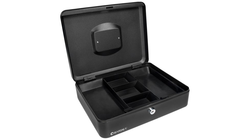 Barska 12in. Cash Box, Key Lock, Open CB11834