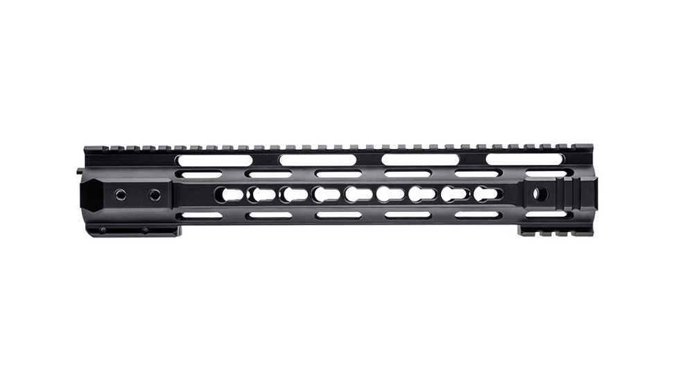 Barska 12 in AR Quad Rail w/ Key Mold System, KeyMod Mounting Slots, Free Floating Design, Black AW12688