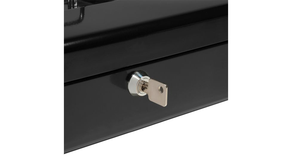 Barska 12in. Cash Box, 6 Compartment Coin Tray, Lock CB11790