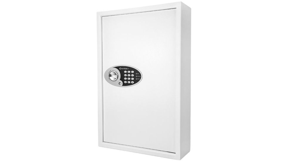 Barska 144 Keypad Wall Key Safe/Return Drop Slot, White, Outer Size 17 x 5 x 26 in AX12660