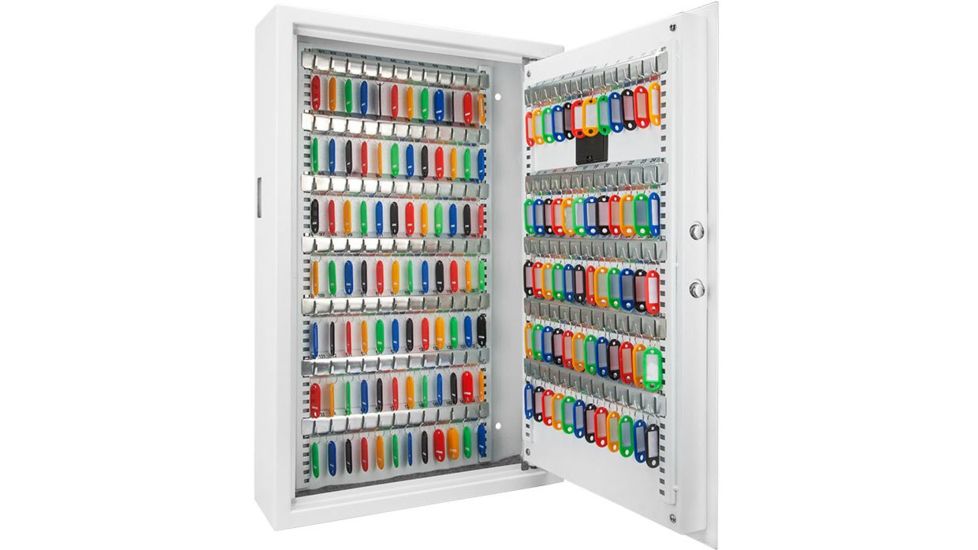 Barska 144 Keypad Wall Key Safe/Return Drop Slot, White, Outer Size 17 x 5 x 26 in AX12660