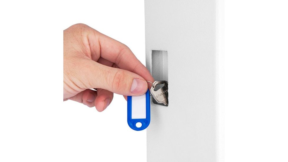 Barska 144 Keypad Wall Key Safe/Return Drop Slot, White, Outer Size 17 x 5 x 26 in AX12660