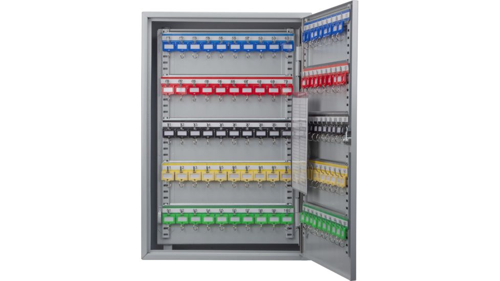 Barska 150 Position Key Cabinet with Key Lock, Grey, Medium CB13236