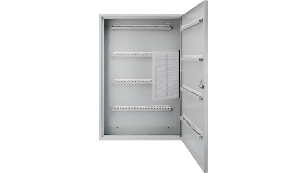 Barska 160 Key Lock Box Security Safe, White Tag, Steel, Gray, Outer Size 15 x 3 x 22 in CB12492