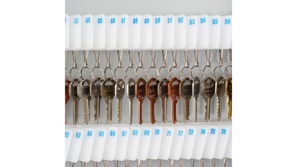 Barska 160 Key Lock Box Security Safe, White Tag, Steel, Gray, Outer Size 15 x 3 x 22 in CB12492