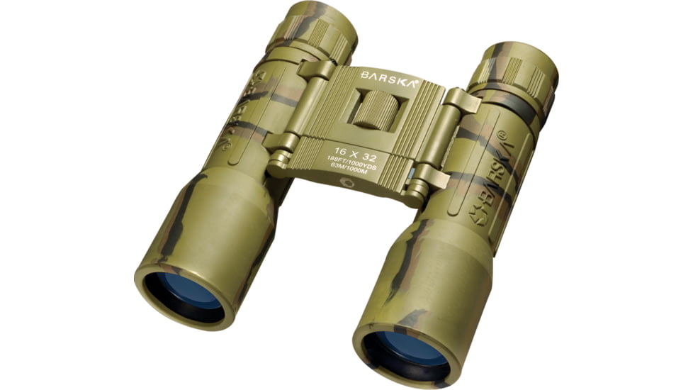 Barska 16x32 Lucid View Roof Prism Compact Binoculars, Camo, Box Pack - AB10122