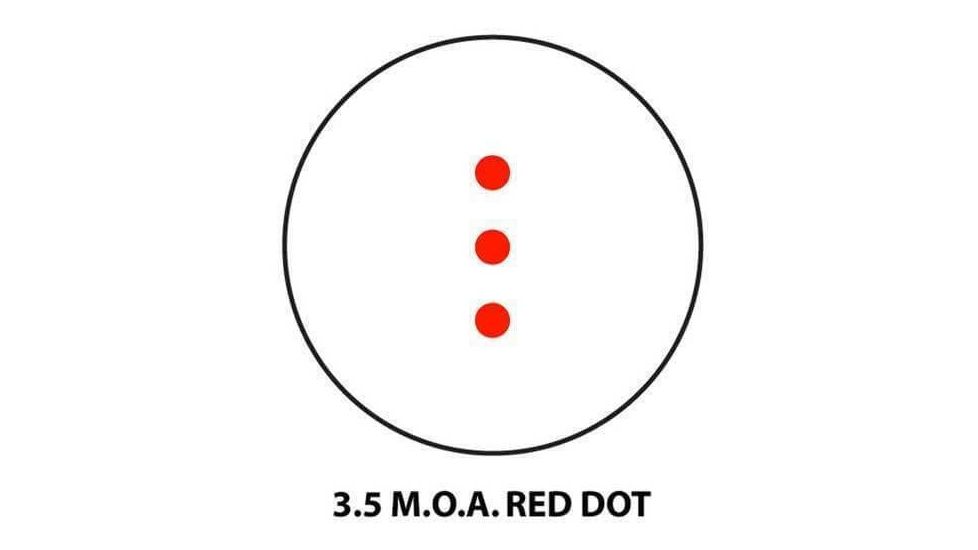 Barska 1x30 Red Dot Crossbow Scope, 3.5 MOA, Matte Black AC11088