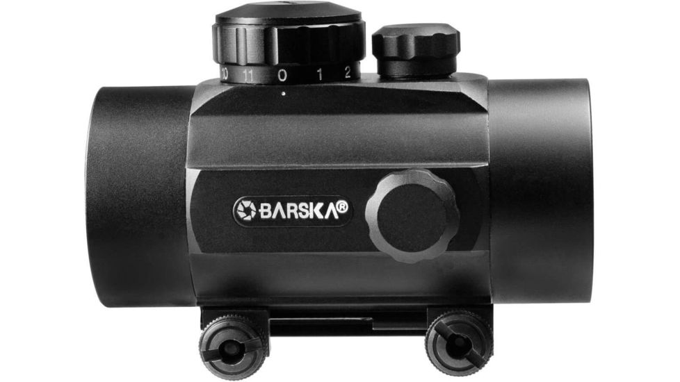Barska 1x42mm Illuminated 5MOA Red Dot Scope, Black, Weaver Base - AC10330