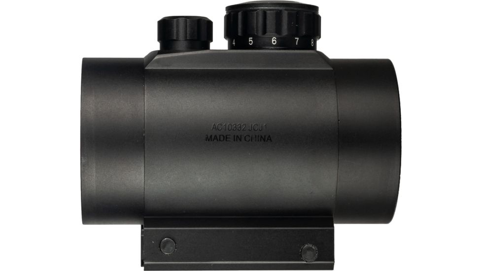 Barska 1x50mm 5 MOA Illuminated Reticle Red Dot Scope, Black, Weaver Base - AC10332