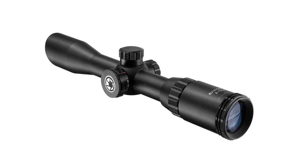 Barska 2-7X32 IR Blackhawk Rifle Scope, 1in, Illuminated Mil-Dot Reticle, Black Matte, AC12449