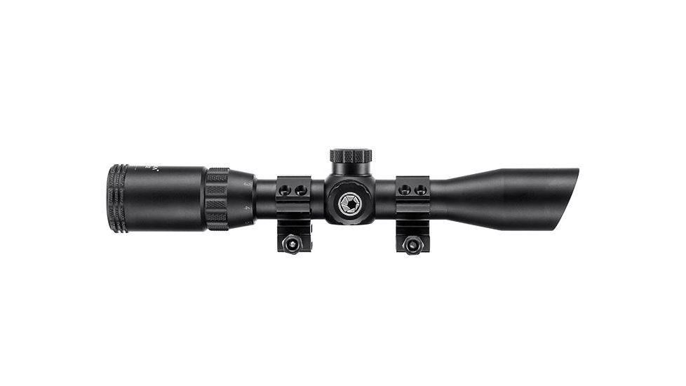 Barska 2-7X32 IR Blackhawk Rifle Scope, 1in, Illuminated Mil-Dot Reticle, Black Matte, AC12449