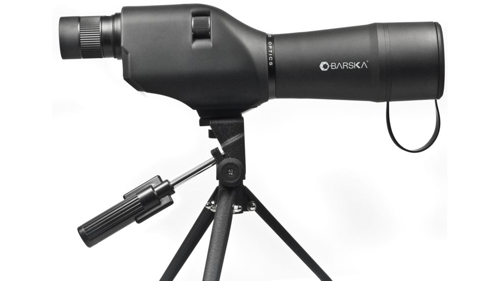 Barska Colorado 20-60x60 Waterproof Straight Spotting Scope, Black, w/ Tripod &amp; Case CO11502
