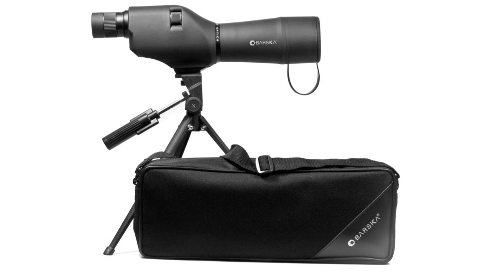 Barska Colorado 20-60x60 Waterproof Straight Spotting Scope, Black, w/ Tripod &amp; Case CO11502