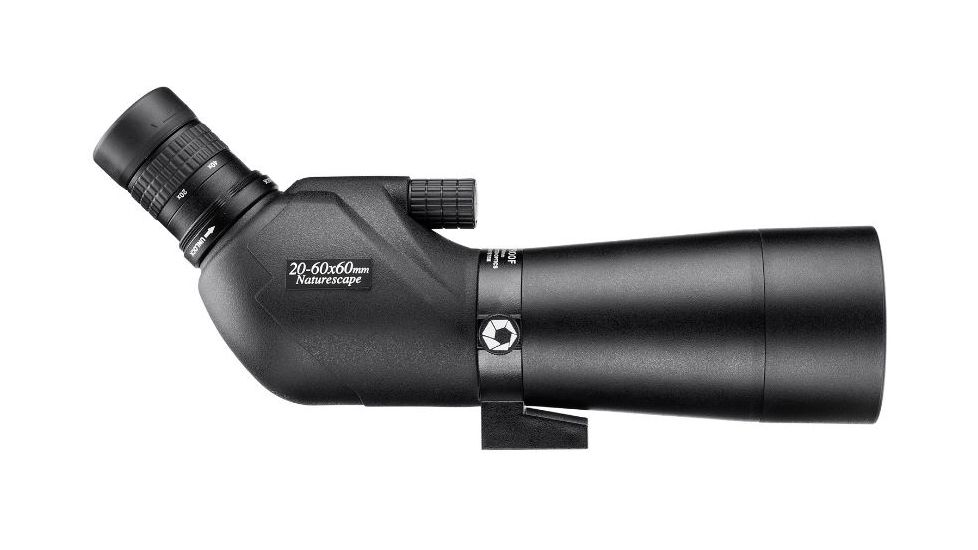 Barska 20-60x60 WP Naturescape Spotting Scope, Angled w/Tripod, Black AD12684