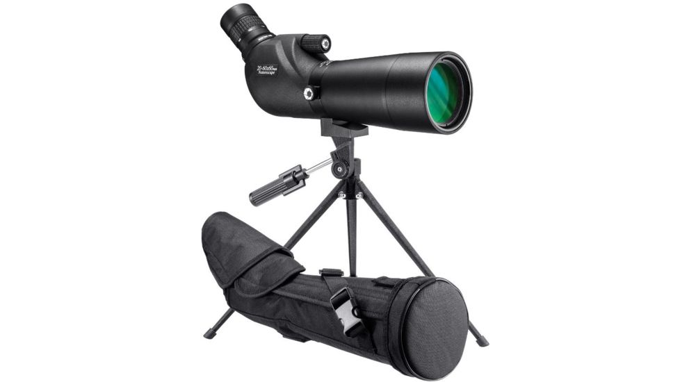 Barska 20-60x60 WP Naturescape Spotting Scope, Angled w/Tripod, Black AD12684