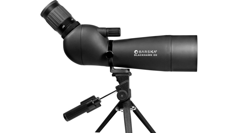 Barska 20-60x60mm Blackhawk ED Spotting Scope Angled, Black, Medium, AD11520