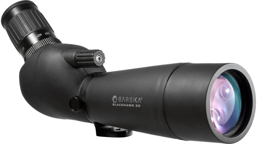 Barska 20-60x60mm Blackhawk ED Spotting Scope Angled, Black, Medium, AD11520