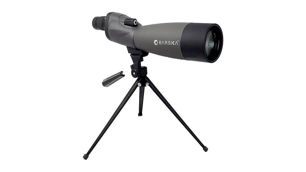 Barska 20-60x70 Blackhawk Spotting Scope - Waterproof Straight Spotting Scope w/ Tripod, Soft &amp; Hard Cases - AD10528
