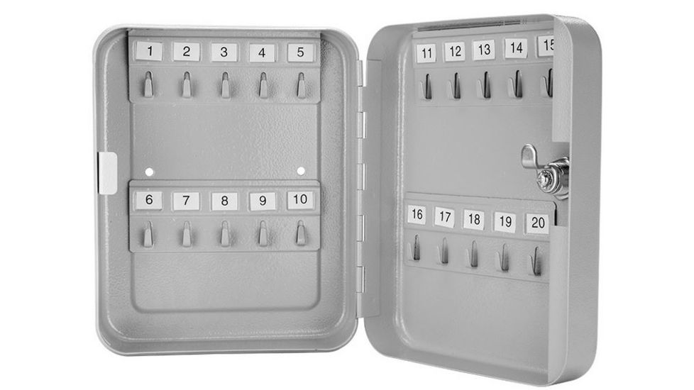 Barska 20 Key Lock BoxSecurity Safe, Steel, Black CB12482