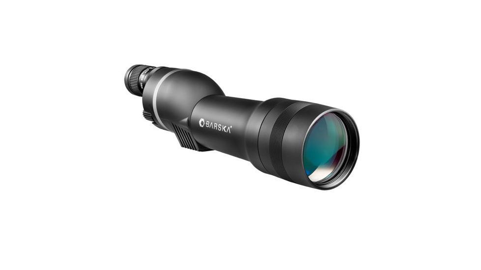 Barska Spotter Pro 22-66x80 Straight-Body Spotting Scope - Black, w/ Tripod, Case AD10352
