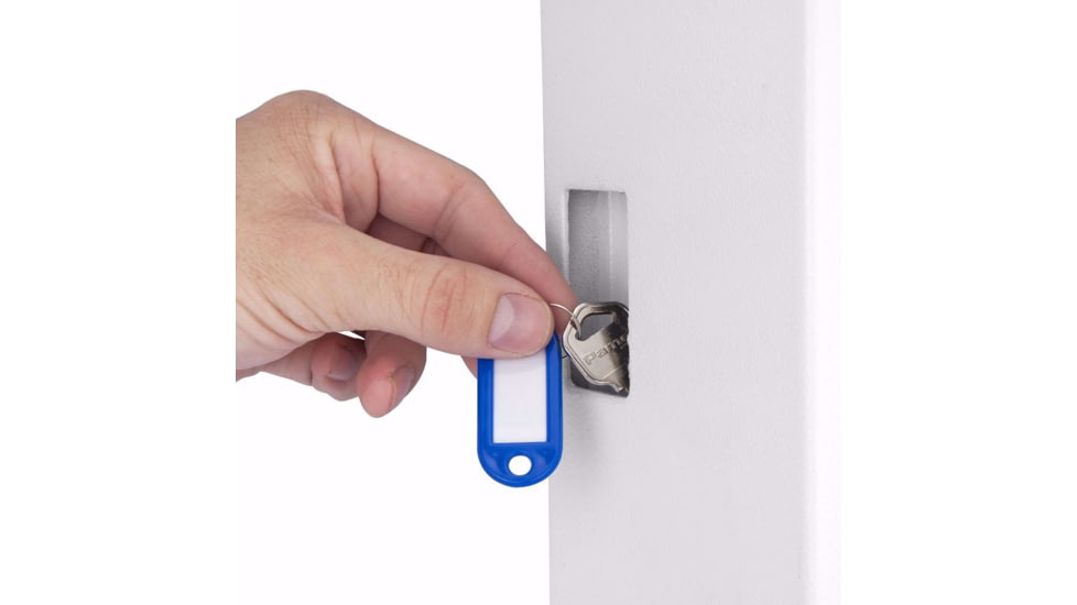 Barska 240 Key Cabinet Digital Wall Safe, White, Large, AX13368