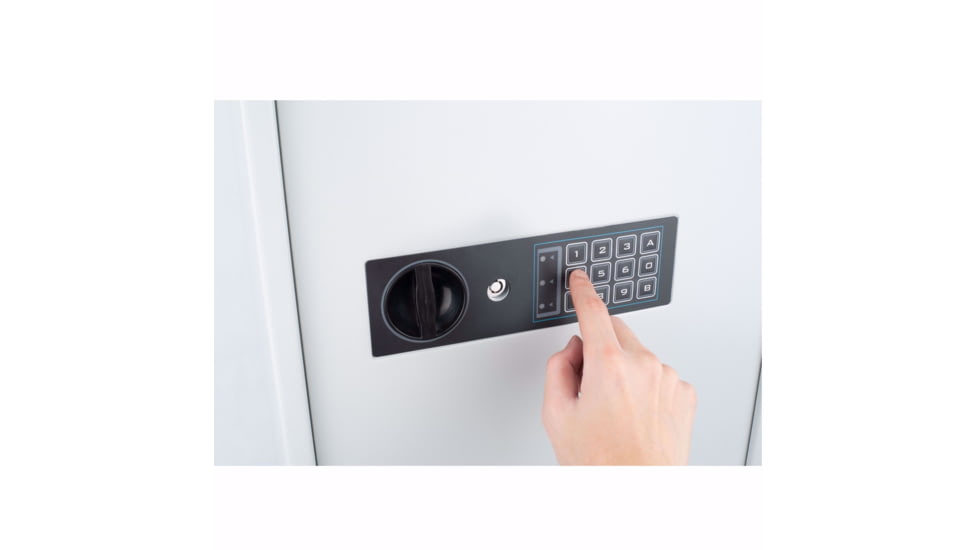 Barska 240 Key Cabinet Digital Wall Safe, White, Large, AX13368