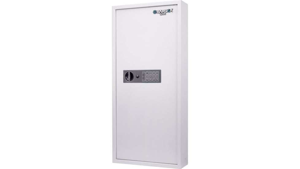Barska 240 Key Cabinet Digital Wall Safe, White, Large, AX13368