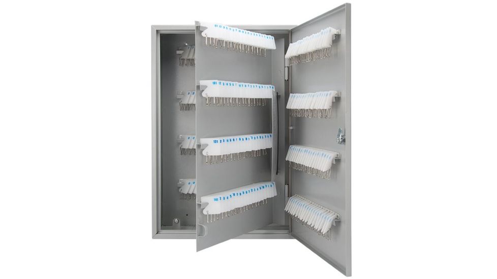 Barska 240 Key Lock Box Security Safe, White Tag, Steel, White, Outer Size 15 x 5.5 x 21.75 in CB12494