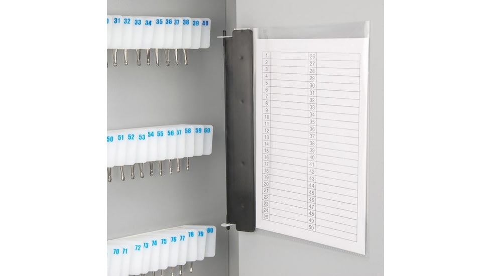 Barska 240 Key Lock Box Security Safe, White Tag, Steel, White, Outer Size 15 x 5.5 x 21.75 in CB12494