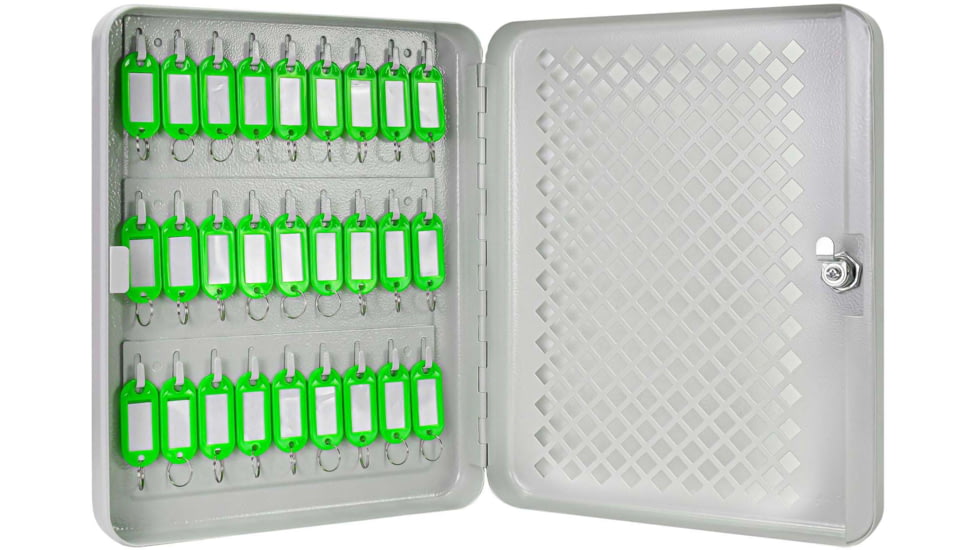 Barska 27 Key Lock Box, Green Tags, Gray, Small, CB13756