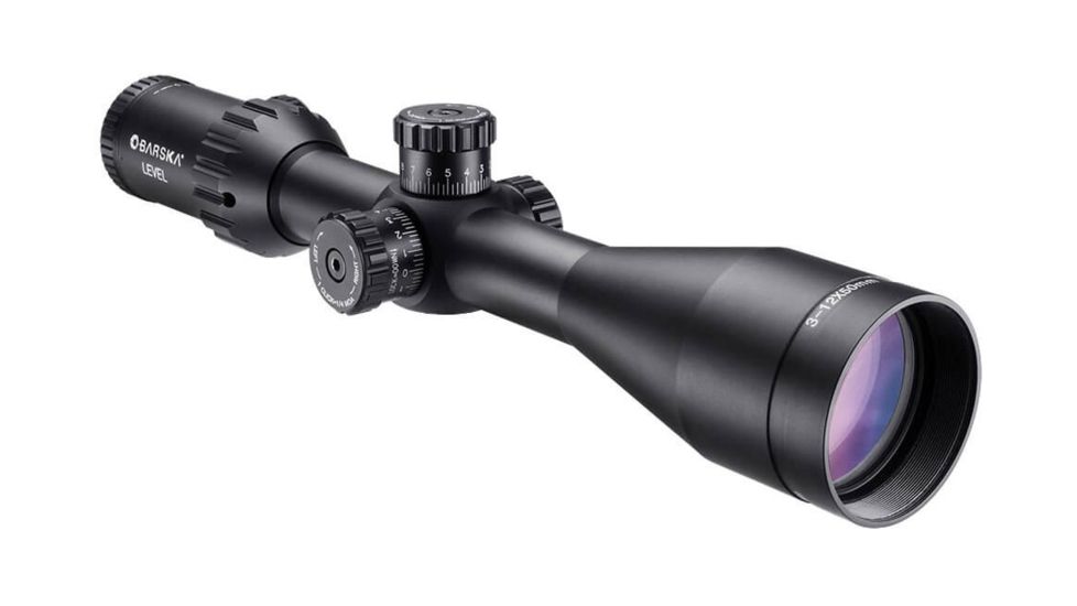 Barska 3-12x50mm Level Rifle Scope, Illuminated MOA Reticle, Black, Medium AC12782