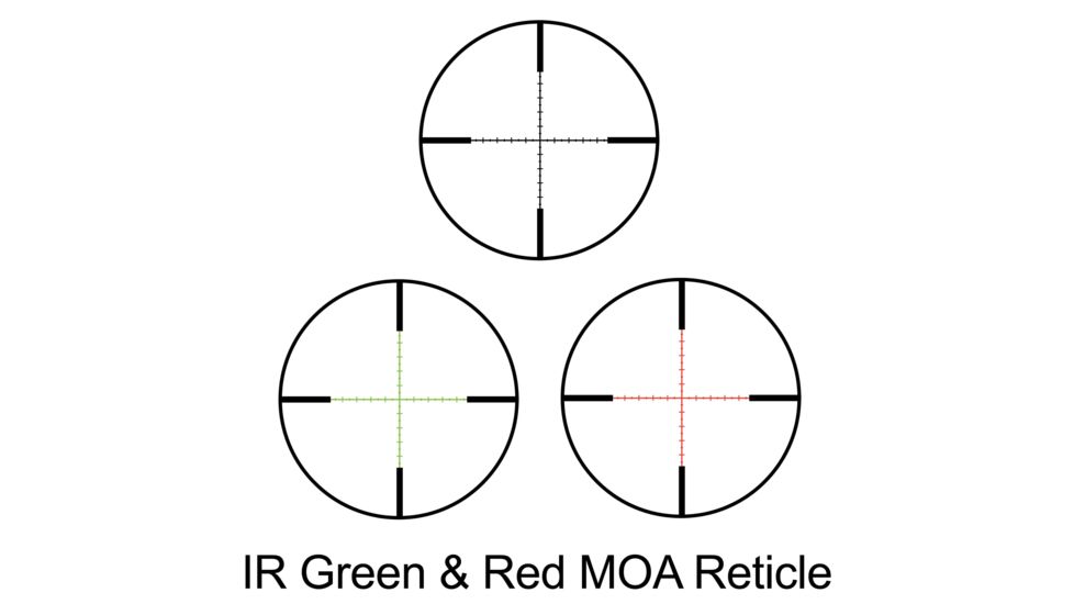 Barska 3-12x50mm Level Rifle Scope, Illuminated MOA Reticle, Black, Medium AC12782
