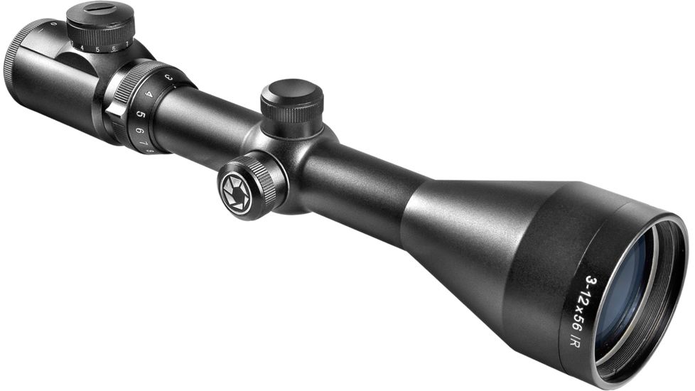 Barska 3-12x56 IR Euro-30 Pro Rifle Scope w/ 4A Illuminated Cross Reticle - AC10024