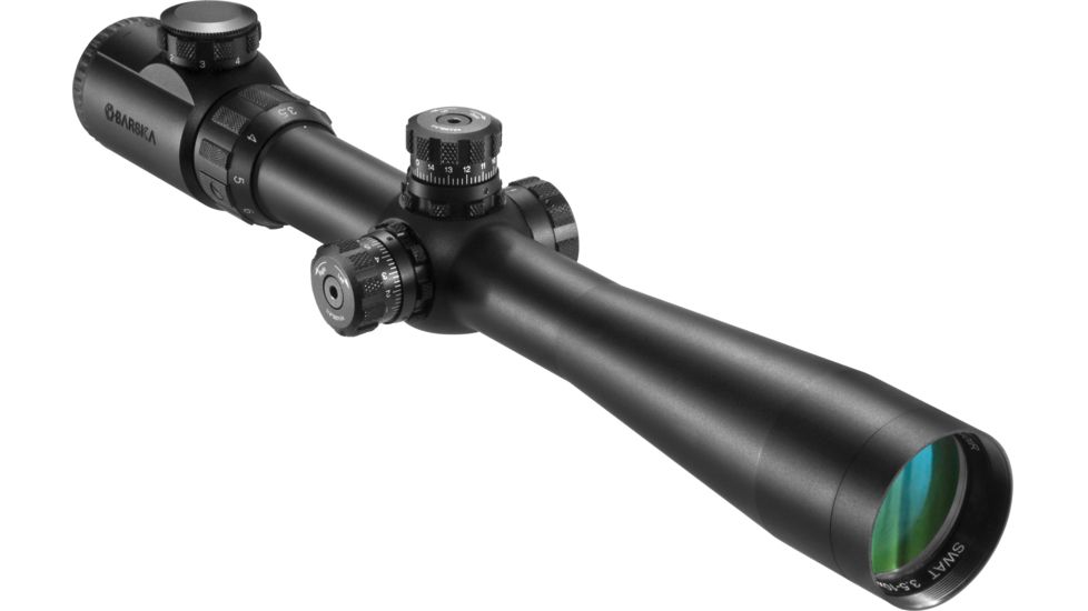 Barska 3.5-10x40 IR SWAT Tactical Rifle Scope, Black Matte, Mil-Dot Reticle AC10814