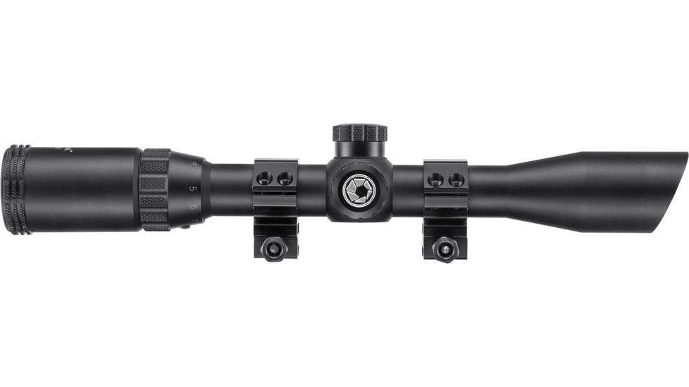 Barska 3-9x32 IR Blackhawk Rifle Scope, 1in, Illuminated Mil-Dot Reticle, Black Matte, AC12451