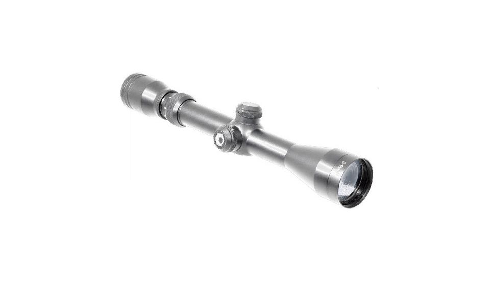 Barska 3-9x40 Huntmaster Rifle Scope, Silver AC11204