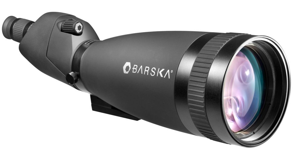 Barska 30-90x100 Gladiator Waterproof Straight Spotting Scope, Black w/Tripod &amp; Soft Case AD11344