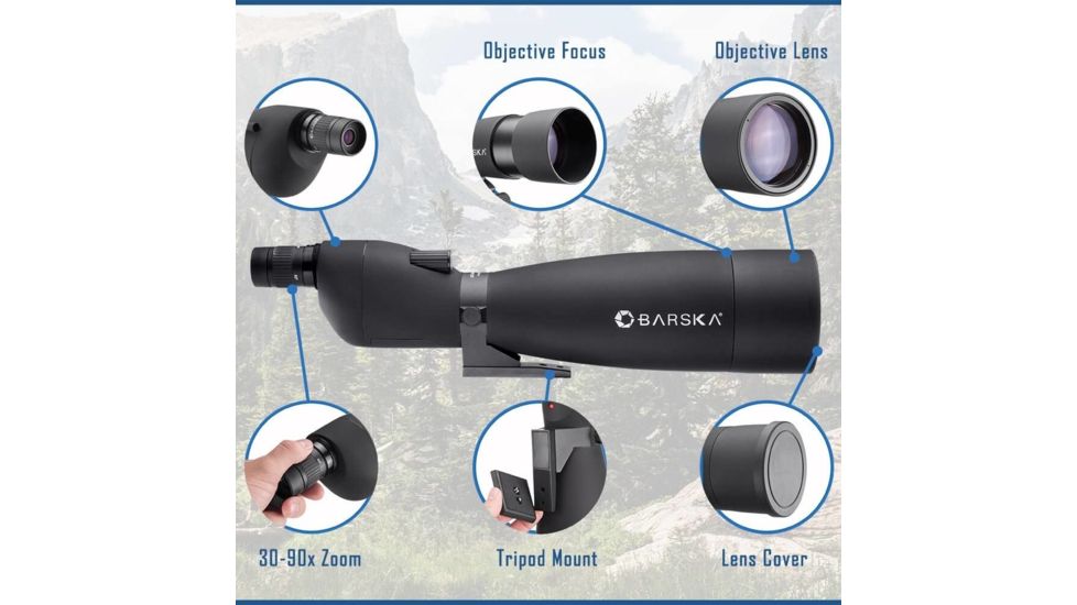 Barska 30-90x90 Colorado Spotting Scope and Deluxe Tripod Combo Set DA12194