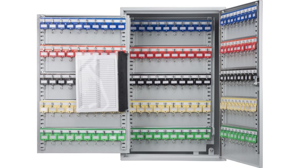 Barska 300 Position Key Cabinet with Key Lock, Grey, Medium CB13238