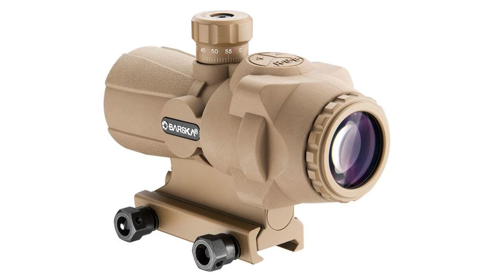 Barska 3x30mm ARX-Pro Prism Rifle Scope, 1/4 MOA, Rubber Armored, Tan AC12690