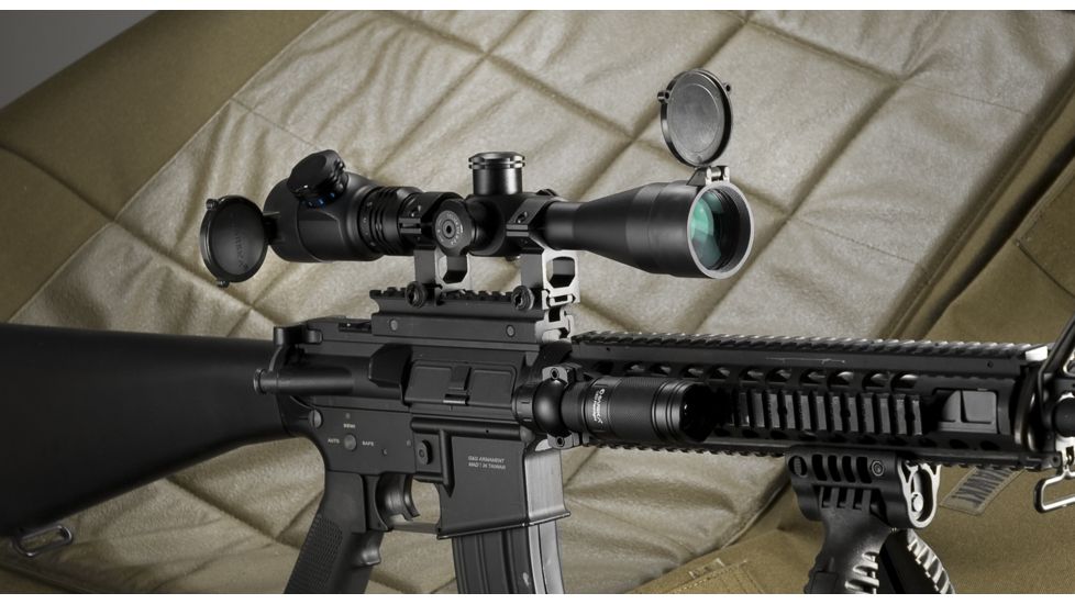 Barska 4-16x40 IR Point Black .223 BDC #G Glass Etched Reticle Rifle Scope, Matte Black