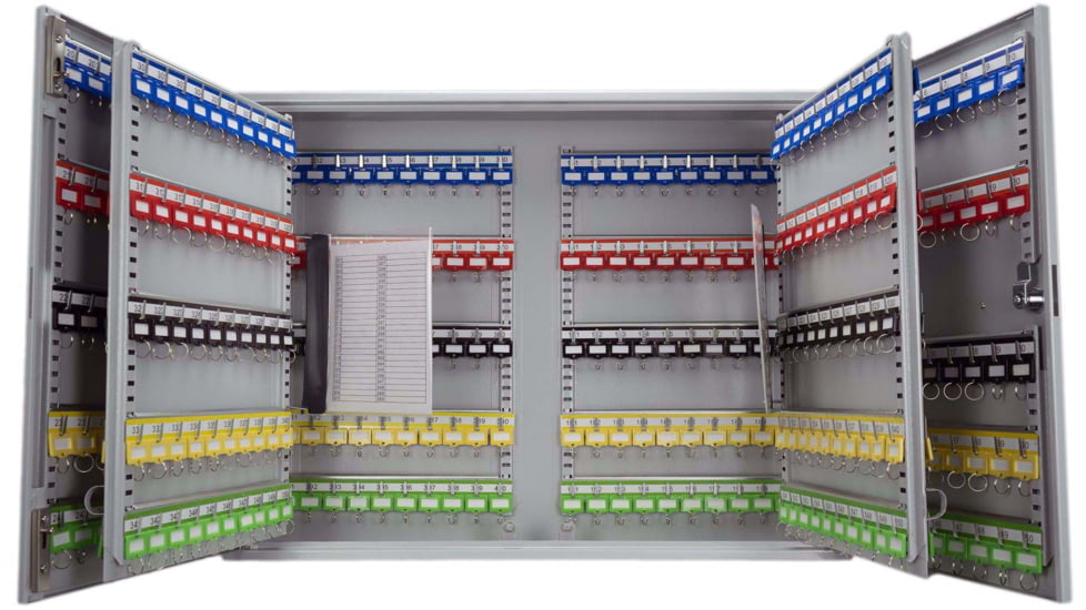 Barska 400 Keys Adjustable Key Lock Box w/ Digital Lock, Grey, Medium, CB13604