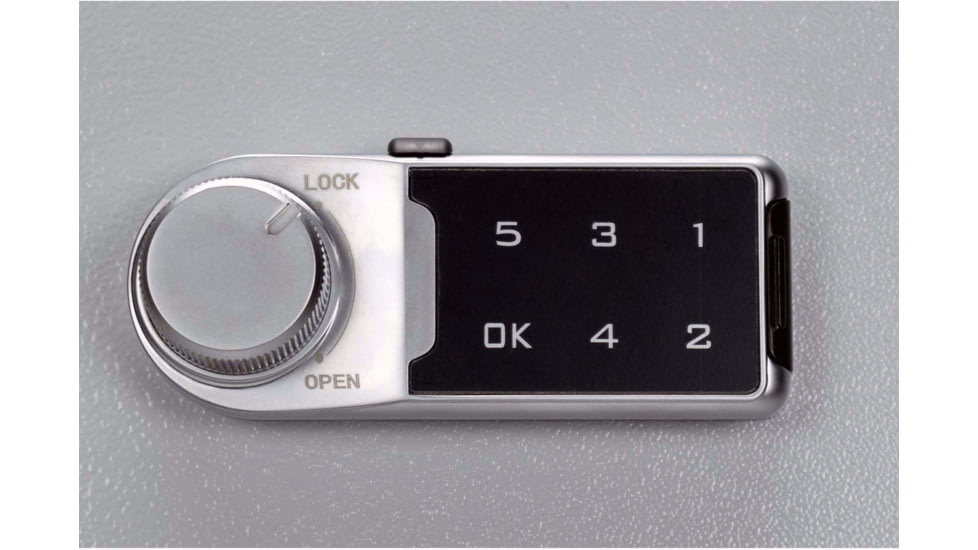 Barska 400 Keys Adjustable Key Lock Box w/ Digital Lock, Grey, Medium, CB13604