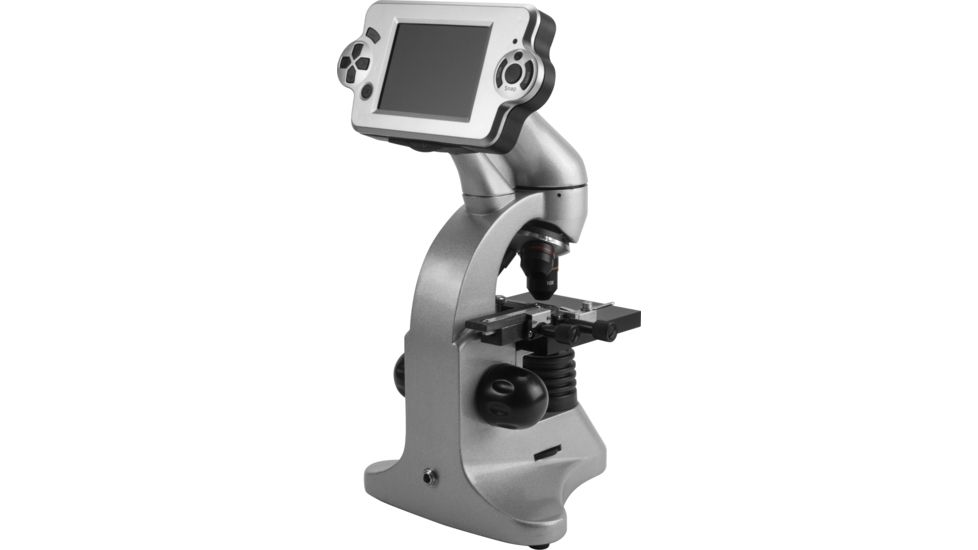 Barska 40x, 100x, 400x, 4MP Digital Microscope w/ Screen, Silver, 3.5in. Screen AY12226