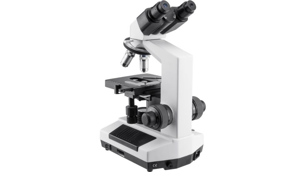 Barska 40x - 2000x Binocular Compound Microscope, White, Medium AY13074
