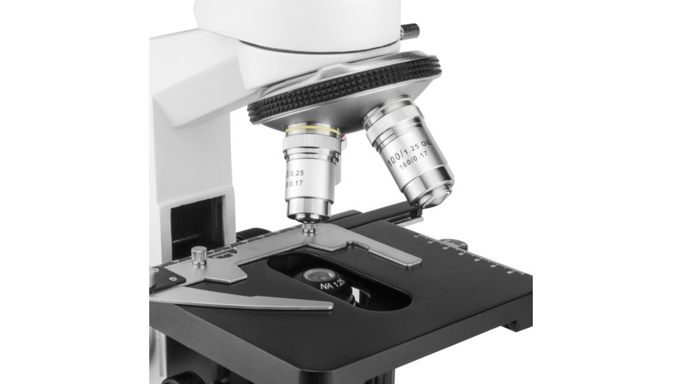 Barska 40x - 2000x Binocular Compound Microscope, White, Medium AY13074