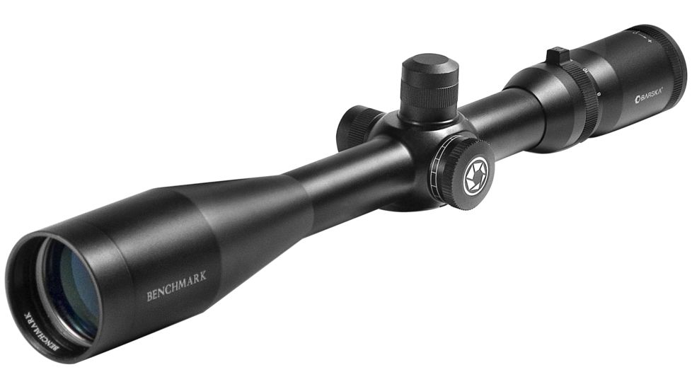 Barska 40x50 30mm Tube Mil-Dot Reticle Benchmark Rifle Scope, Black Matte AC11196